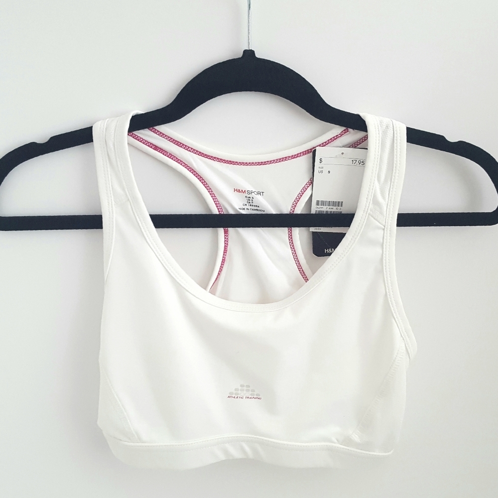 H&M White Sports Bra